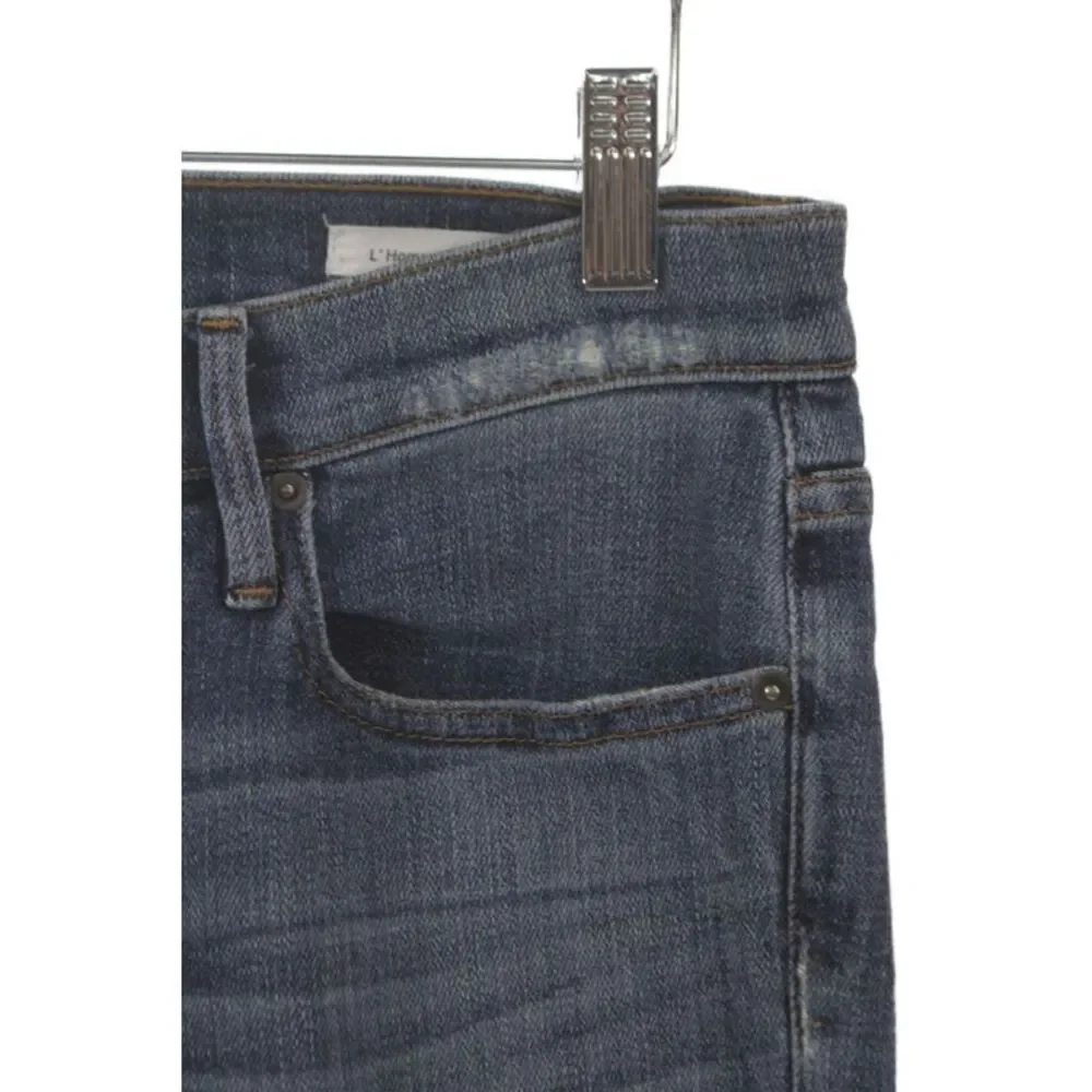 Frame Mens Skinny Jeans Blue Button Mid Rise Cotton Size 28